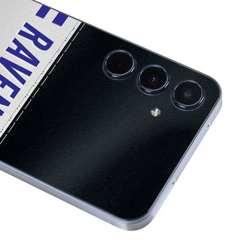 NFL Baltimore Ravens White Striped Galaxy A36 5G Skin