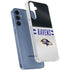 NFL Baltimore Ravens White Striped Galaxy A55 5G Clear Case