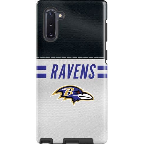 NFL Baltimore Ravens White Striped Galaxy Cases
