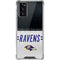 NFL Baltimore Ravens White Striped Galaxy Note20 5G Clear Case