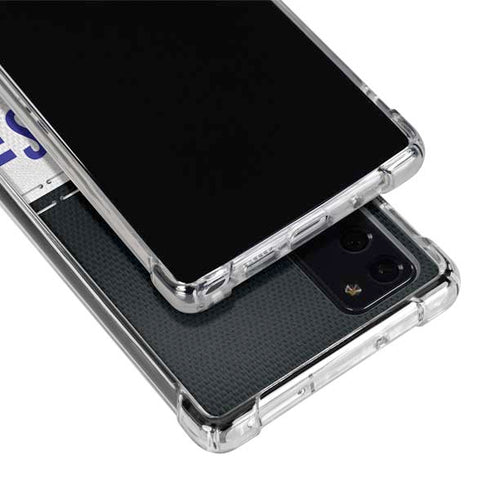 NFL Baltimore Ravens White Striped Galaxy Note20 5G Clear Case