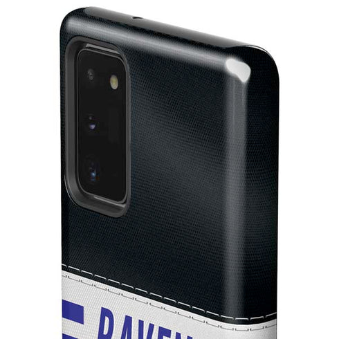 NFL Baltimore Ravens White Striped Galaxy Note20 5G Pro Case