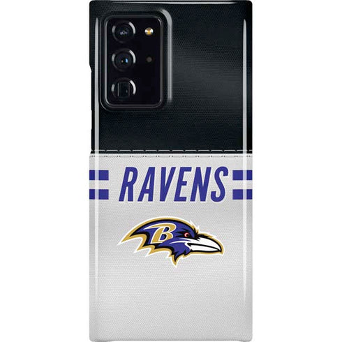 NFL Baltimore Ravens White Striped Galaxy Cases
