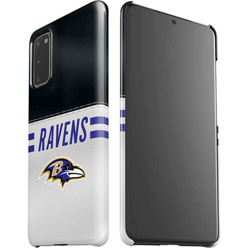 NFL Baltimore Ravens White Striped Galaxy S20 Lite Case