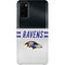 NFL Baltimore Ravens White Striped Galaxy S20 Lite Case