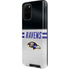 NFL Baltimore Ravens White Striped Galaxy S20 Plus Pro Case