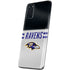 NFL Baltimore Ravens White Striped Galaxy S20 Plus Skin