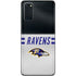 NFL Baltimore Ravens White Striped Galaxy S20 Skin