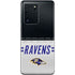 NFL Baltimore Ravens White Striped Galaxy S20 Ultra 5G Skin