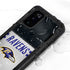 NFL Baltimore Ravens White Striped Galaxy S20 Waterproof Case