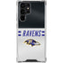 NFL Baltimore Ravens White Striped Galaxy S23 Ultra Clear Case