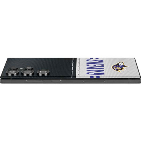 NFL Baltimore Ravens White Striped Galaxy Skins