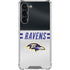NFL Baltimore Ravens White Striped Galaxy S24 FE Clear Case
