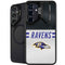 NFL Baltimore Ravens White Striped Galaxy S24 FE Kickstand Case