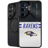 NFL Baltimore Ravens White Striped Galaxy S24 FE Kickstand Case