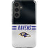 NFL Baltimore Ravens White Striped Galaxy S25 Plus Impact Case