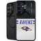 NFL Baltimore Ravens White Striped Galaxy S25 Plus Kickstand Case
