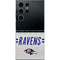 NFL Baltimore Ravens White Striped Galaxy S25 Ultra Skin