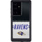 NFL Baltimore Ravens White Striped Galaxy S24 Ultra Waterproof Case