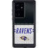 NFL Baltimore Ravens White Striped Galaxy S24 Ultra Waterproof Case