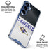 NFL Baltimore Ravens White Striped Galaxy S25 Clear Case