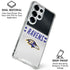 NFL Baltimore Ravens White Striped Galaxy S25 Ultra Clear Case