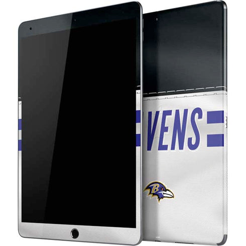 NFL Baltimore Ravens White Striped iPad Skins