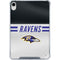 NFL Baltimore Ravens White Striped iPad 11th Gen (2025) Clear Case