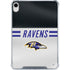 NFL Baltimore Ravens White Striped iPad 11th Gen (2025) Clear Case