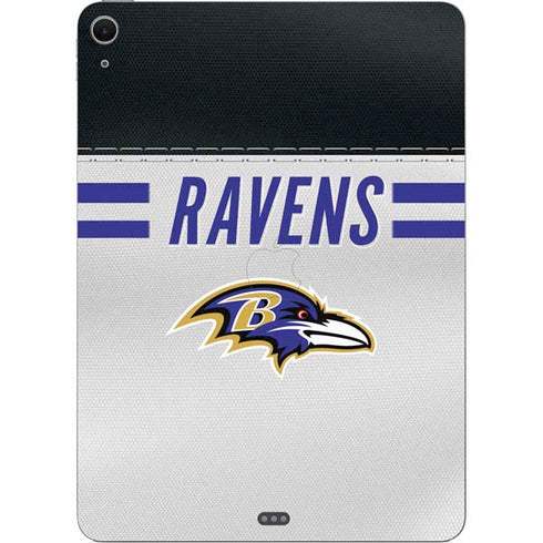 NFL Baltimore Ravens White Striped Apple iPad Air Skin