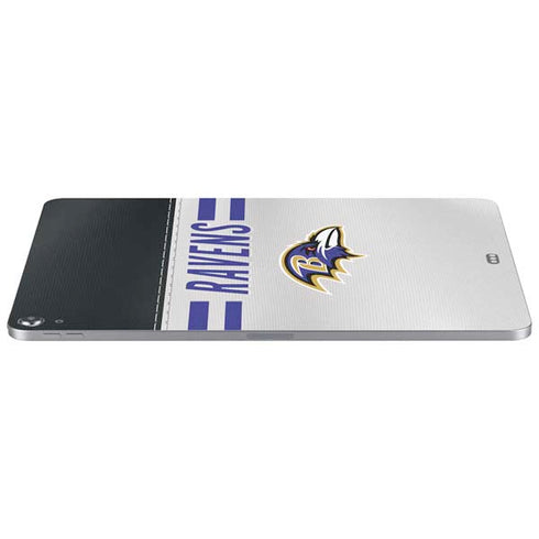 NFL Baltimore Ravens White Striped Apple iPad Air Skin