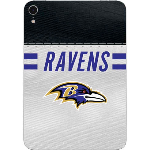 NFL Baltimore Ravens White Striped Apple iPad Mini Skin