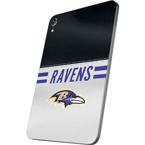 NFL Baltimore Ravens White Striped Apple iPad Mini Skin
