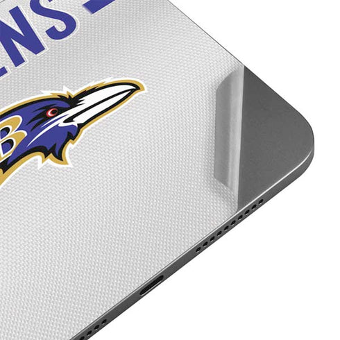 NFL Baltimore Ravens White Striped Apple iPad Mini Skin