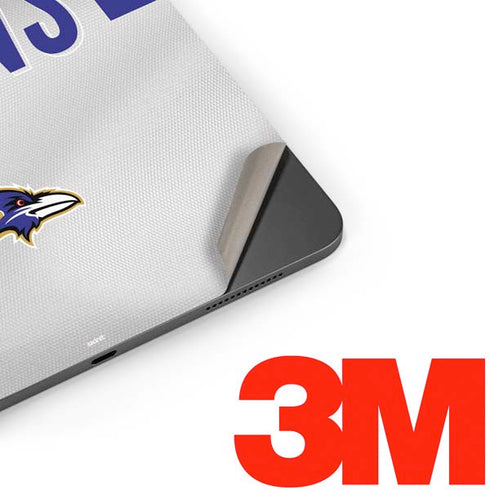 NFL Baltimore Ravens White Striped Apple iPad Pro Skin