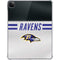 NFL Baltimore Ravens White Striped iPad Pro 11in (2024) Clear Case