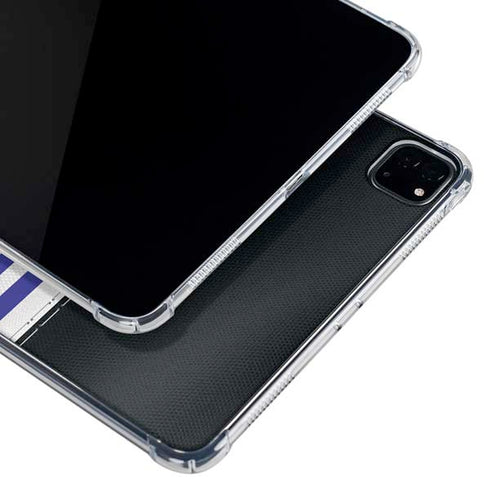 NFL Baltimore Ravens White Striped iPad Pro 11in (2024) Clear Case