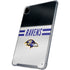 NFL Baltimore Ravens White Striped iPad Pro 12.9in (2020) Clear Case
