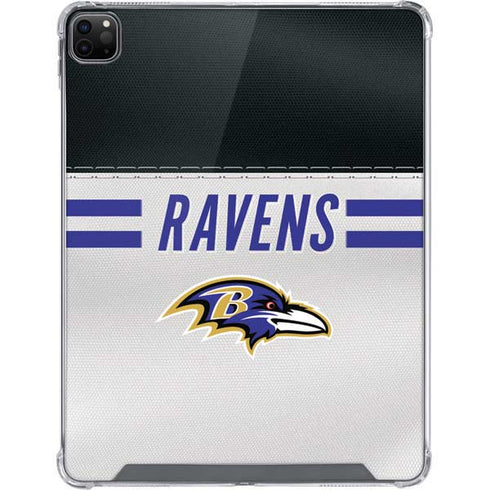NFL Baltimore Ravens White Striped iPad Cases