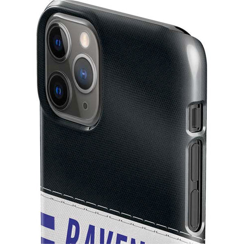 NFL Baltimore Ravens White Striped iPhone 11 Pro Lite Case