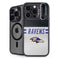 NFL Baltimore Ravens White Striped iPhone 14 Pro Max Kickstand Case