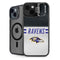 NFL Baltimore Ravens White Striped iPhone 15 Plus Kickstand Case