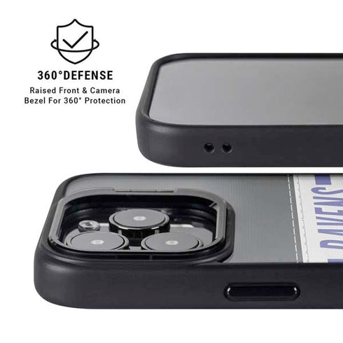 NFL Baltimore Ravens White Striped iPhone 15 Pro Max Kickstand Case