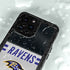 NFL Baltimore Ravens White Striped iPhone 15 Pro Waterproof Case