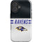 NFL Baltimore Ravens White Striped iPhone 16 Plus Impact Case