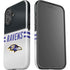 NFL Baltimore Ravens White Striped iPhone 16 Plus Impact Case