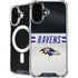 NFL Baltimore Ravens White Striped iPhone 16 Plus MagSafe Case