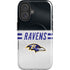 NFL Baltimore Ravens White Striped iPhone 16 Plus Magsafe Impact Case