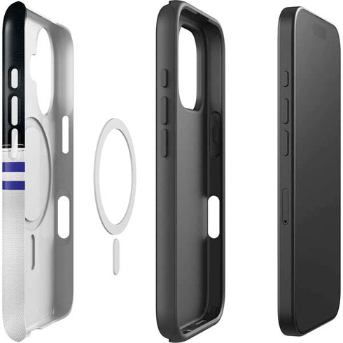 NFL Baltimore Ravens White Striped iPhone 16 Plus Magsafe Impact Case