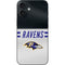NFL Baltimore Ravens White Striped iPhone 16 Plus Skin